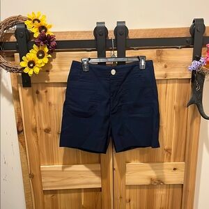 Anthropologie Navy Women's Bermuda Shorts